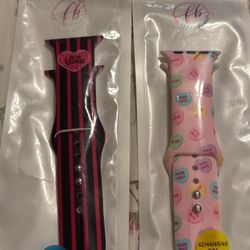 2 Apple Watch Bands Valentines Day S/M 42/44/45/49