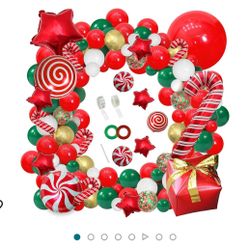Kit Christmas Garland Balloons 168 Pcs 