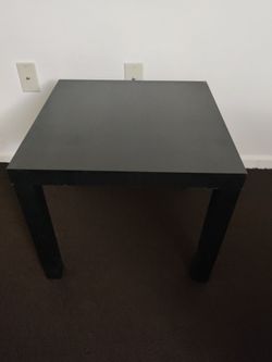 Black Square Side Table