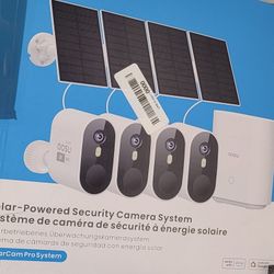 Aosu 2K Solar wireless security camera with WiFi 4pack with home base