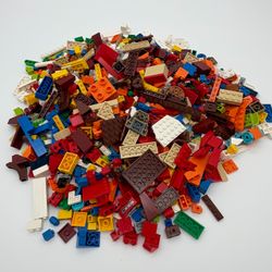 LEGO 2lb Lot Assorted Pieces Parts Building Blocks Mini Figs Clean.