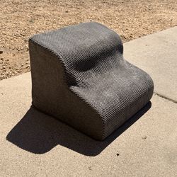 1’ Grey Two Step Indoor Pet Stairs (LxWxH: 16” x 14” x 12”)