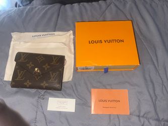 Louis Vuitton Victorine Wallet M41938 Monogram Canvas Fuchsia Interior w/ Box