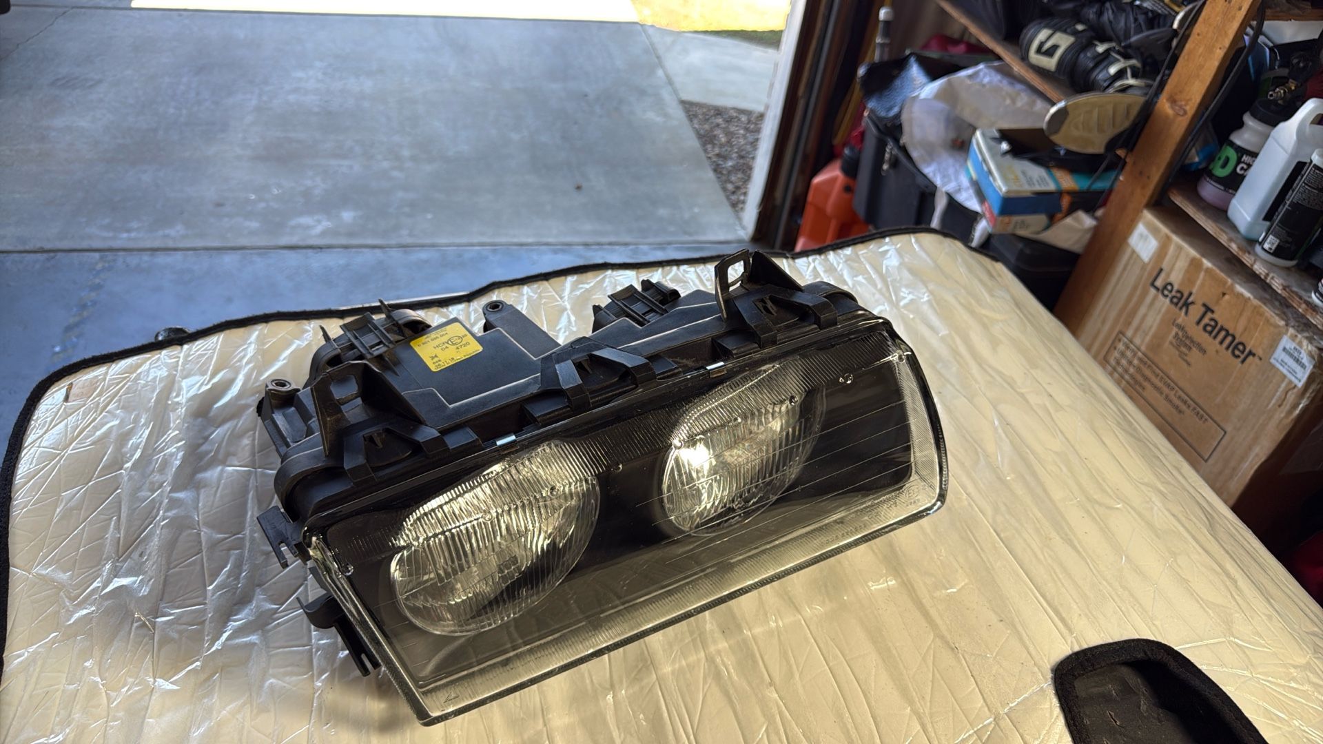 BMW E36 RH OEM Headlight Euro Glass Type