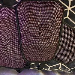 Pink rinestone car shades