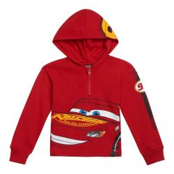 Disney Pixar Cars Hooded Sweater Half Zipper New Condition 