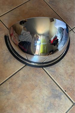 convex security mirror or "corner dome"