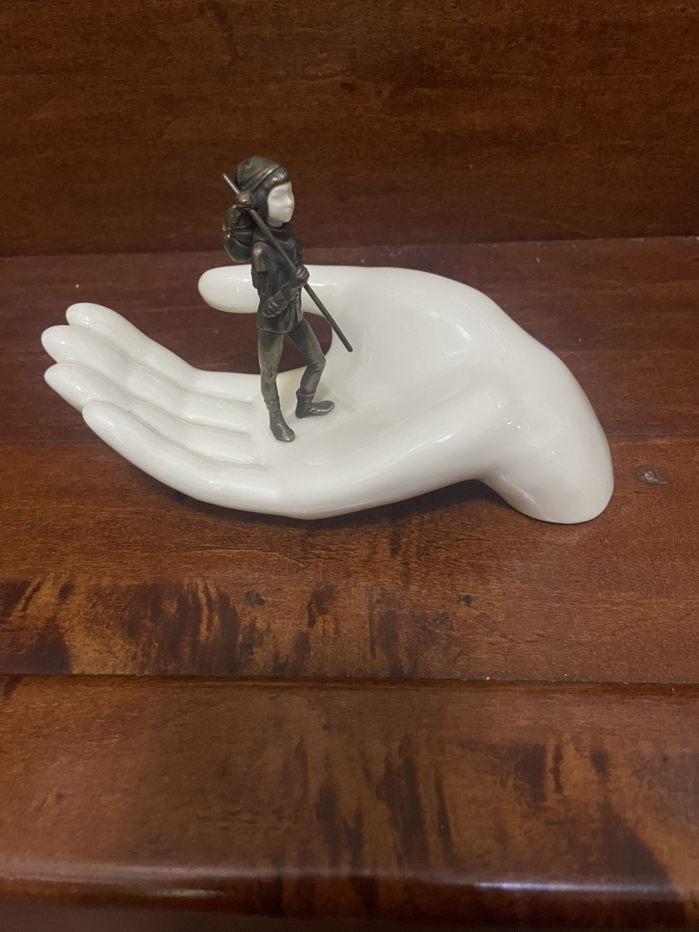 Minton TOM THUMB Fine Bone China & Bronze Figurine. 1980 Royal Doulton