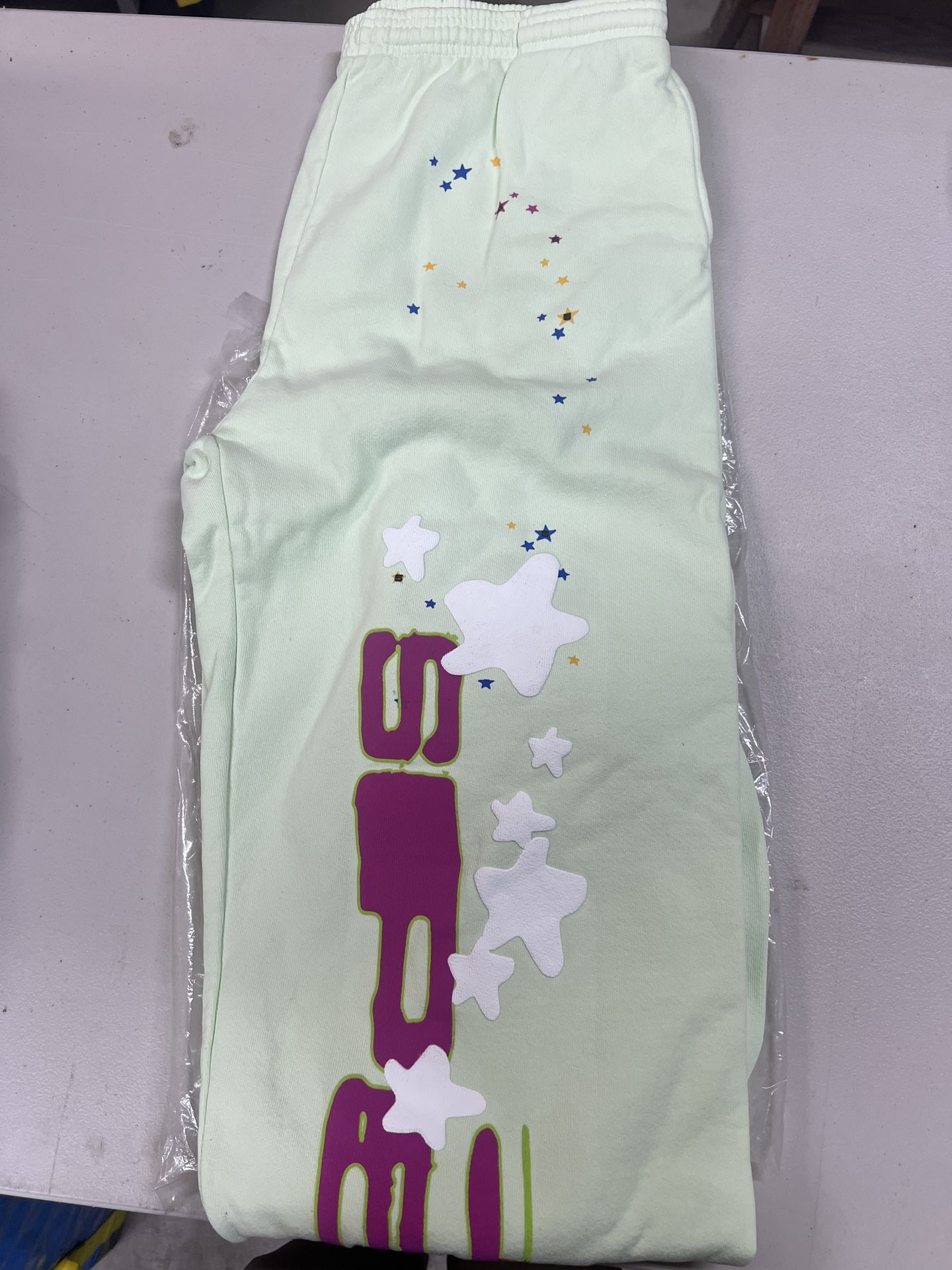 Sp5der Mint Green Joggers Sweatpants Size L