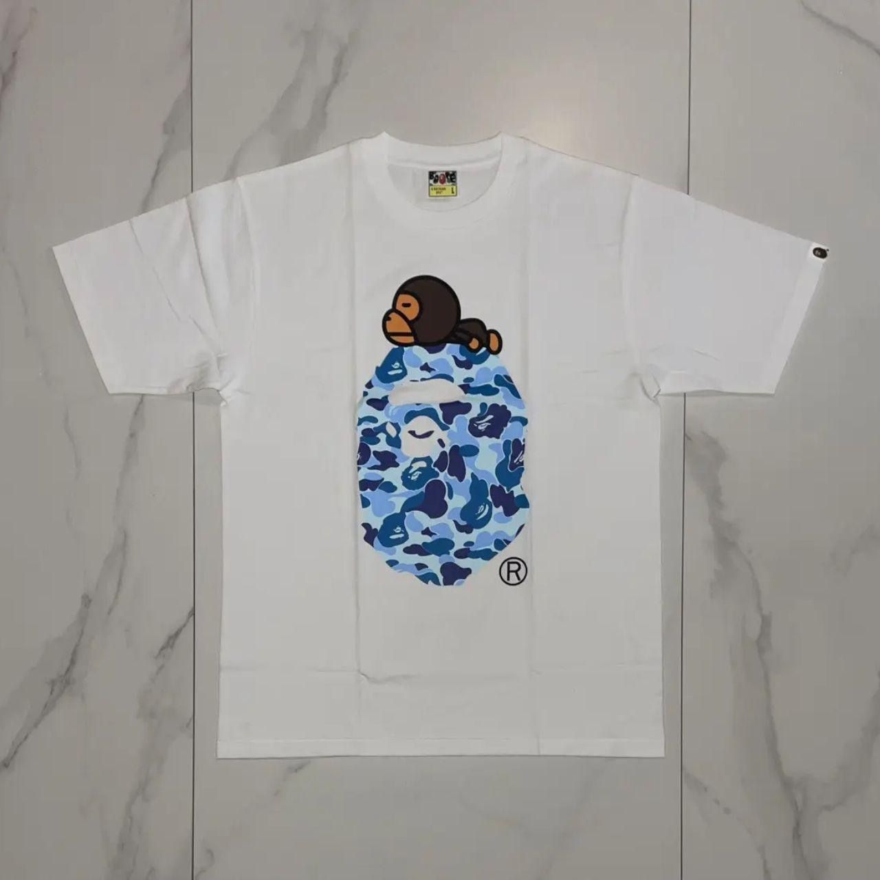 Bape ABC Camo Big Ape Head White/Blue