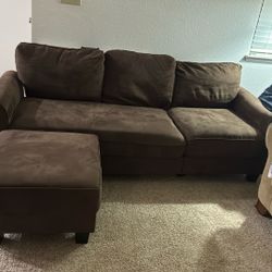 2 Seater Sofa With Ottoman 