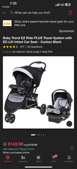 New Baby Trend Stroller Car seat