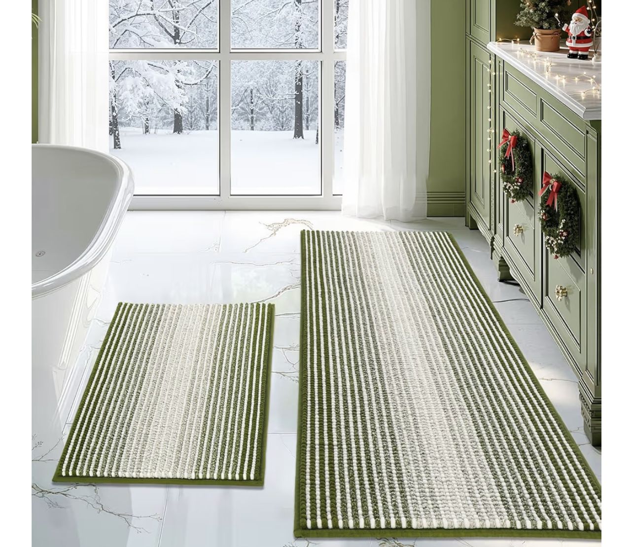 Bathroom Rugs 2 Piece Set