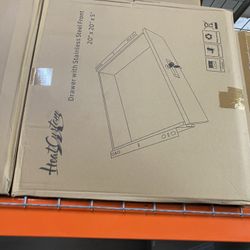 drawer with stainless steel front 