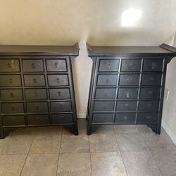 Oriental 15 Drawer Medicine Chest Wood 