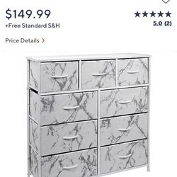 9 storage marble drawer