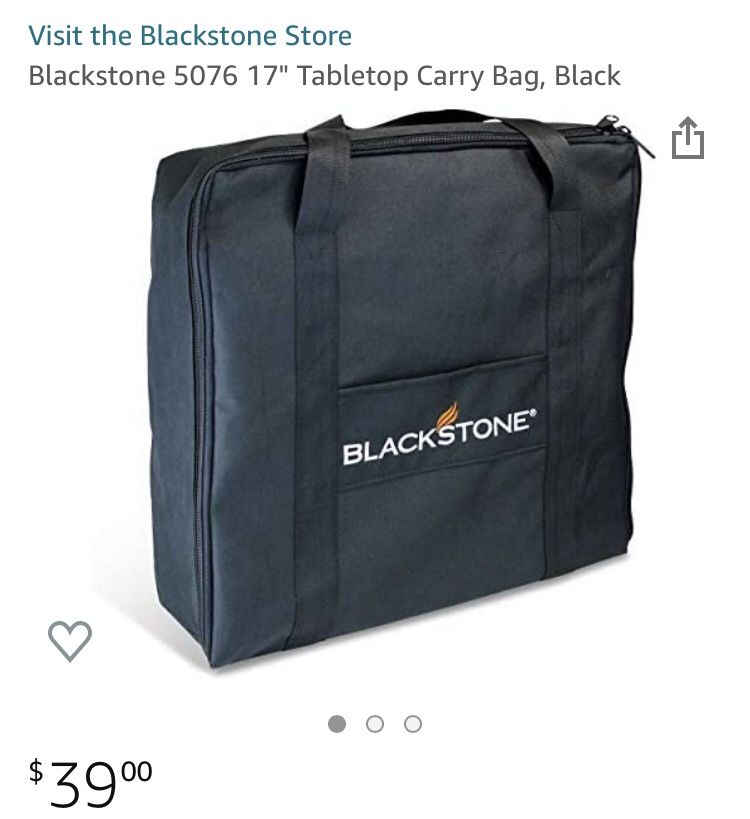 17” Black Stone Griddle Carry Bag