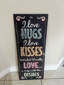 Kitchen Sign Wall Hanging Decor