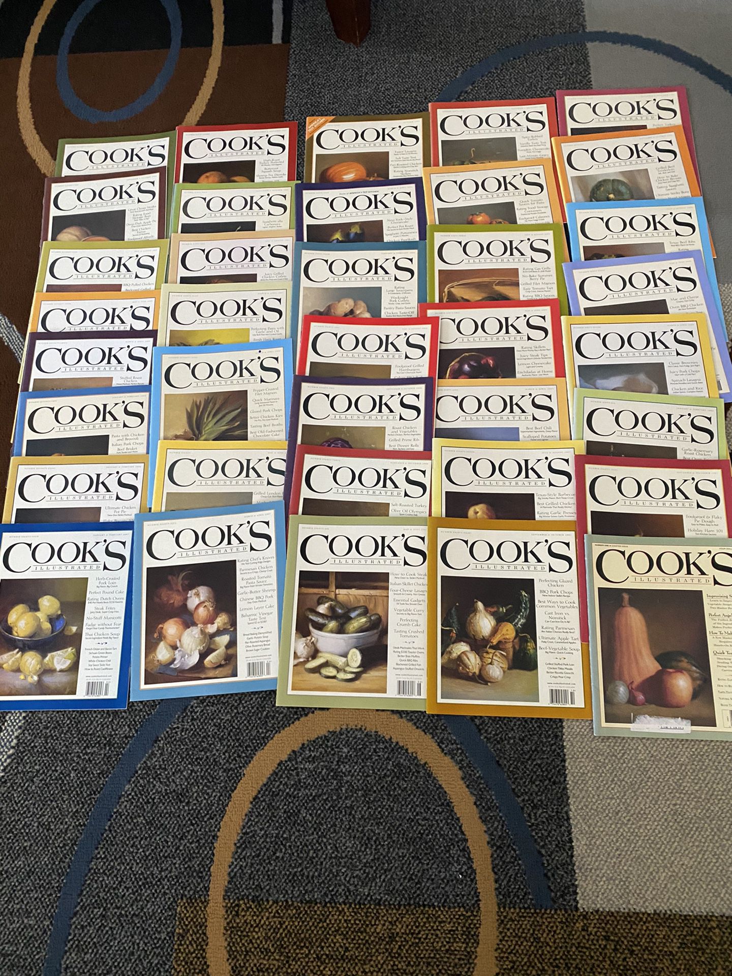 Lot of 37 Cooks Illustrated Magazines 2001-2007 Mixed