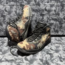 Size 11 - Nike Air Jordan 10 Retro Woodland Desert Camo Mens Shoes 310805-201
