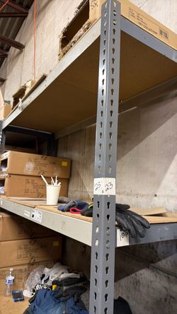 Lot Metal Shelving