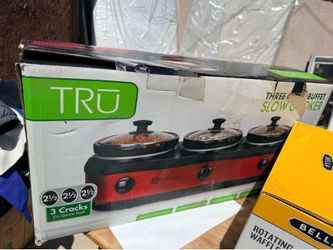 3 crock buffet slow cooker