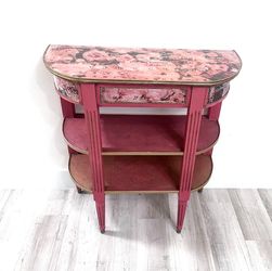 Boho Half Moon Table Console 🩷 Please Read Description  🩷See All Pictures