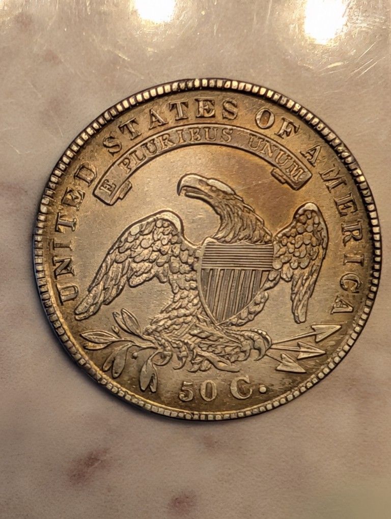 Almost Uncircumcised 1834 Bust Half Dollar Coin