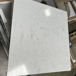 20 x 21.5 Square Quartz Countertop - Cultured Marble 