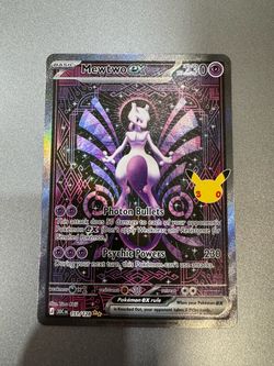 Pokemon 30th Anniversary Mewtwo EX Special Illustration Rare SIR 151/128