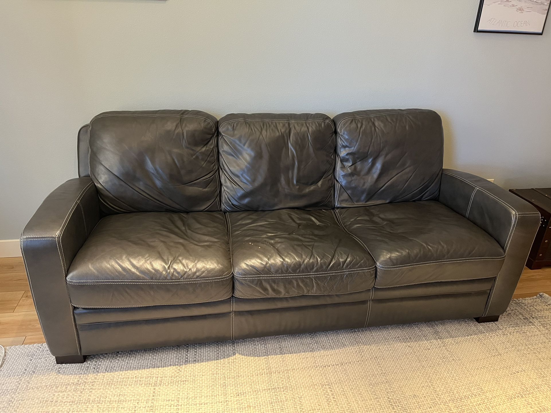 Black Leather Couch