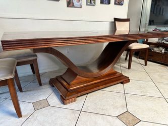 Solid wood table