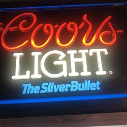 Coors Light Neon Sign