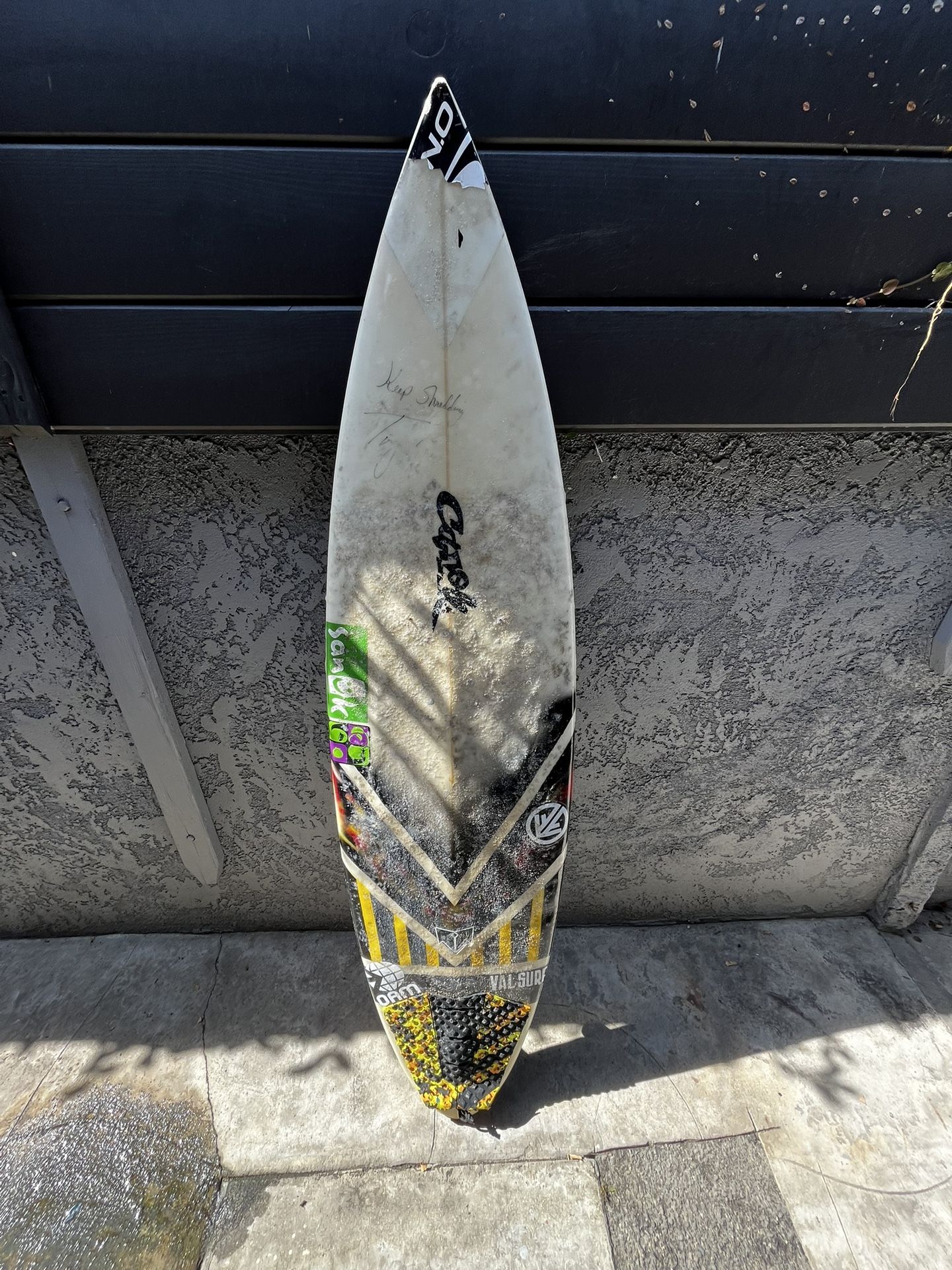 6’2 surfboard sighned by tony alva send offers