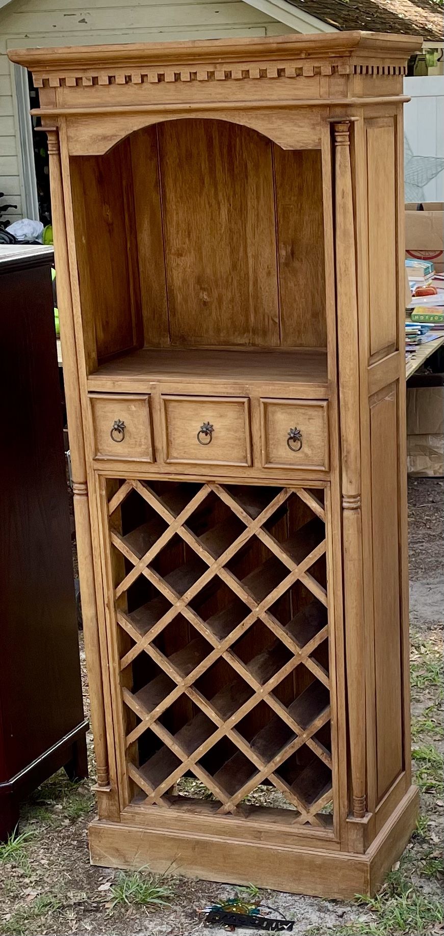 Beautiful Antique Wood Wine Rack - Major Price Reduction!