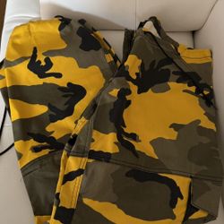 Rothco Yellow Camo Cargo Pants – Streetwear Utility Style