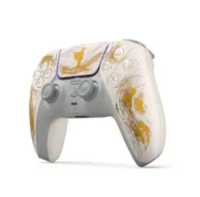 PS5 Ghost Of Yetei Dual Sense Limited Edition Gold Wireless Controller