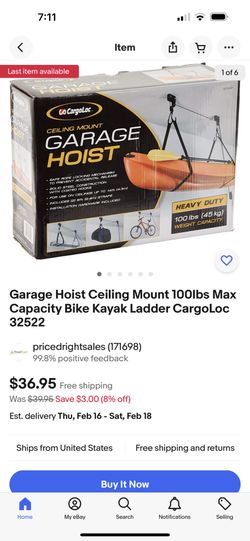Garage Hoist 100 Lbs 