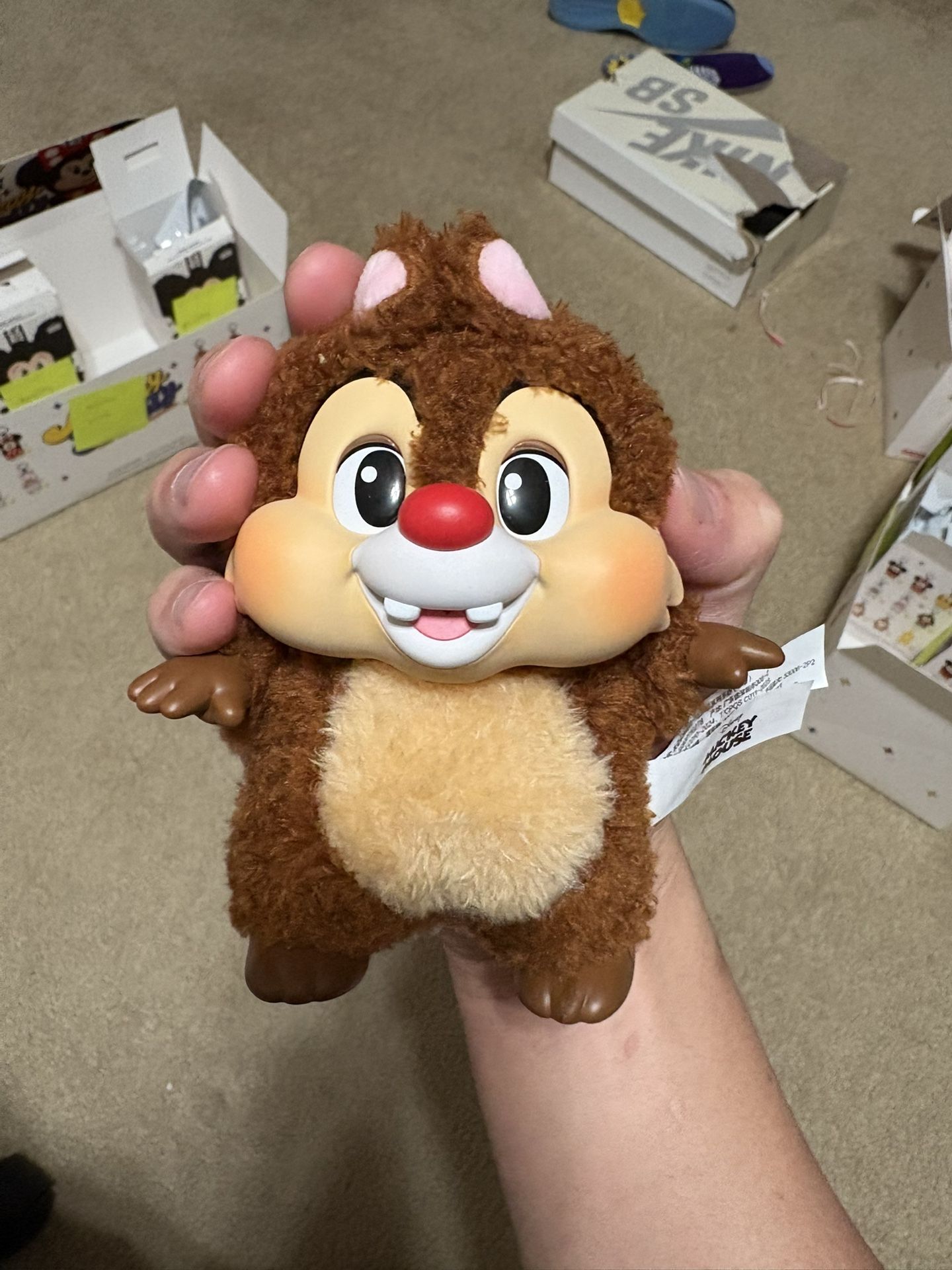 100% authentic Pop Mart Disney Mickey Family Cute Together Plush Keychain Chip & Dale