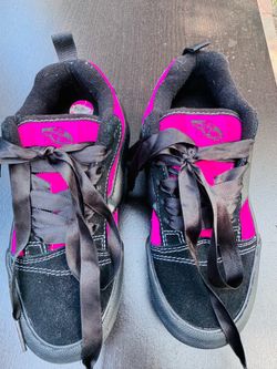 Vans Old Skool Black & Pink Sneakers – Youth/Girls – Used Once 5.5
