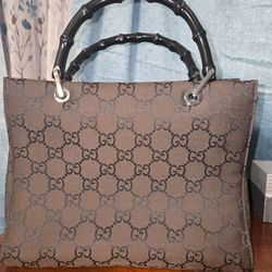 Gucci bamboo tote