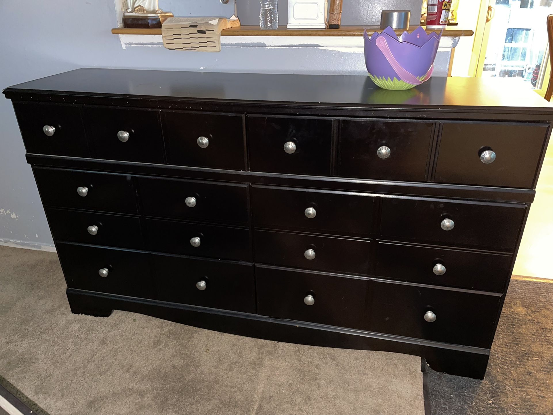 Dark Brown/Black Dresser for Sale in Tustin, CA OfferUp