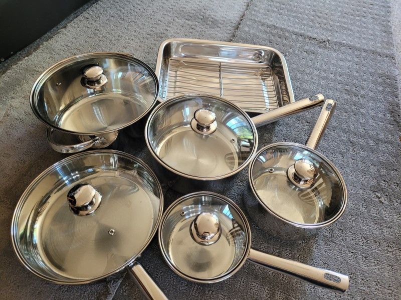 New Stainless Steel Cookware Set