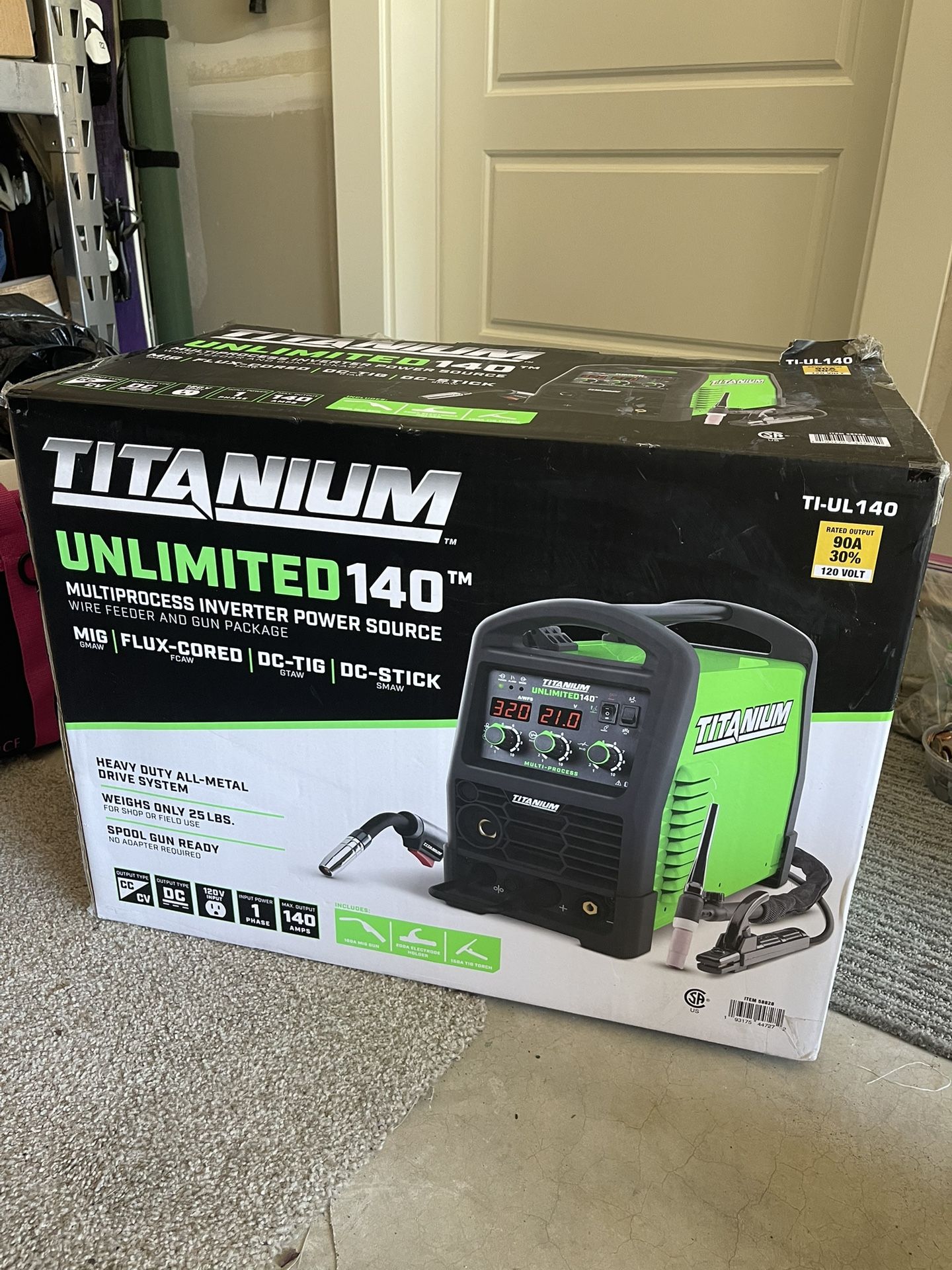 Brand New Titanium Unlimited 140 Multi Process Welder 