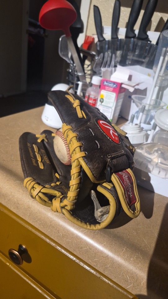Baseball Glove, Pants, AND Ball