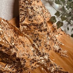 Deep V Ballgown