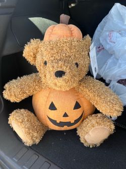 Pumpkin teddy bear