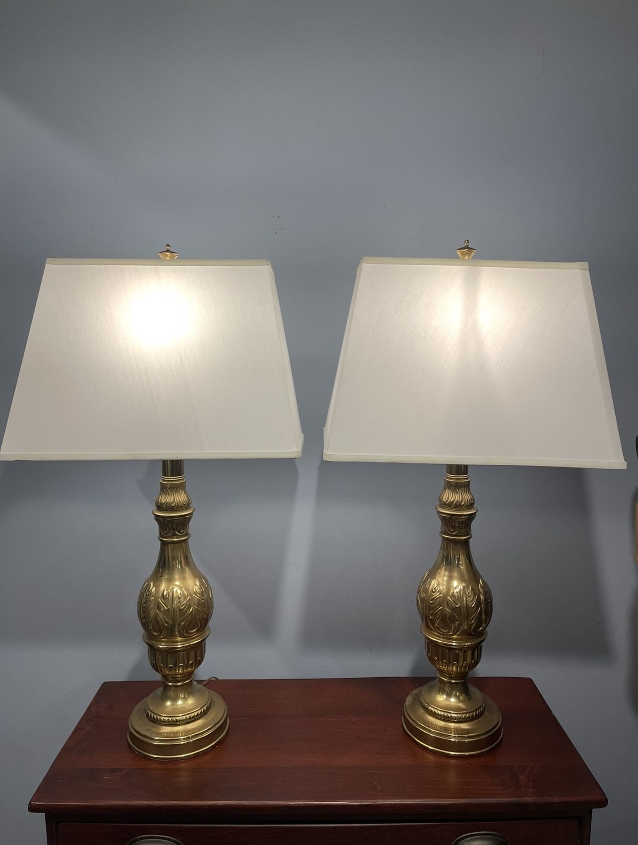 Pair Of Vintage Rembrandt Lamps