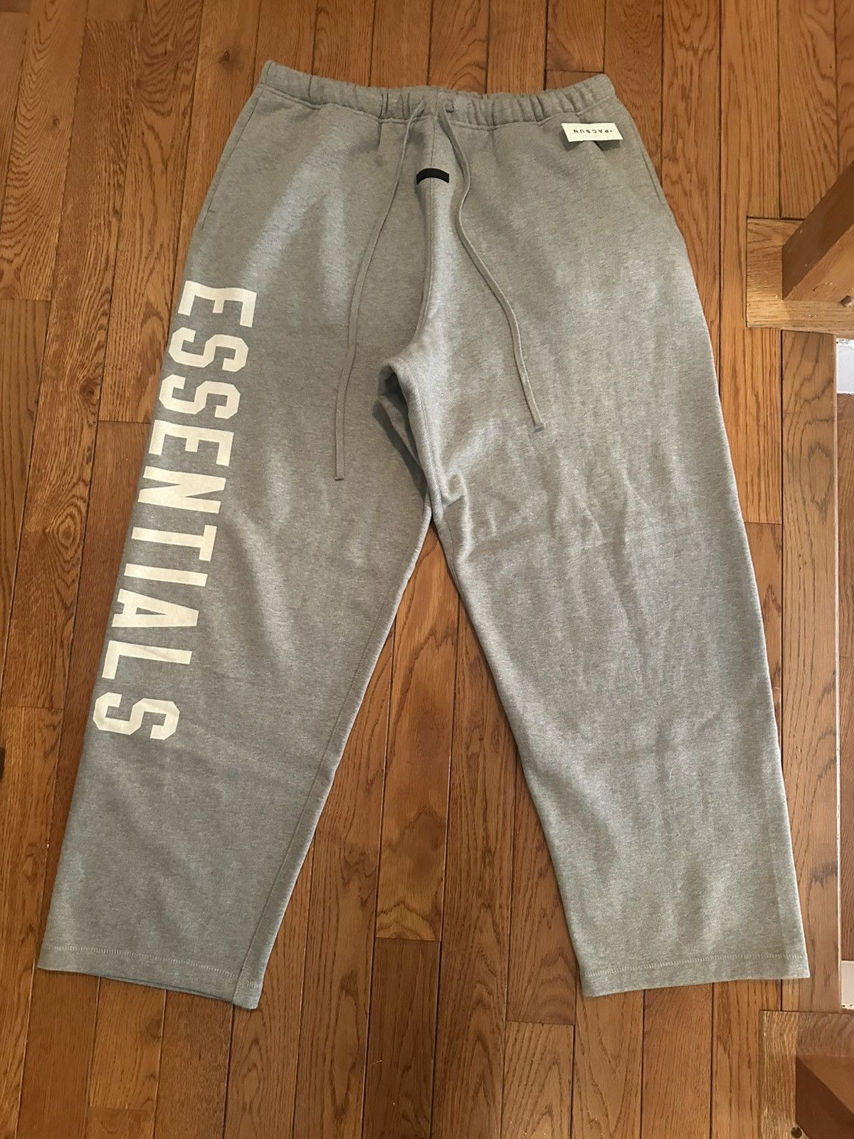 Dark Heather Oatmeal Fleece Relaxed Sweatpants
