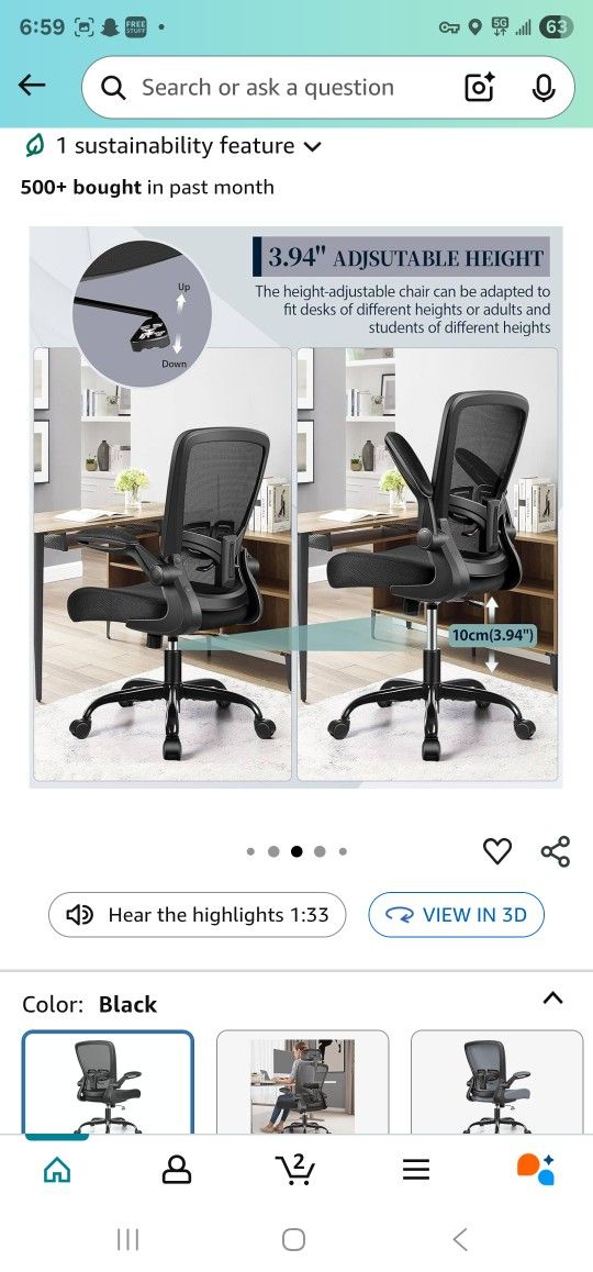 New Office Chair - FelixKing Office Conference Chair Adjustable Height Lumbar Support Armrest Mesh Swivel Rolling Wheels
